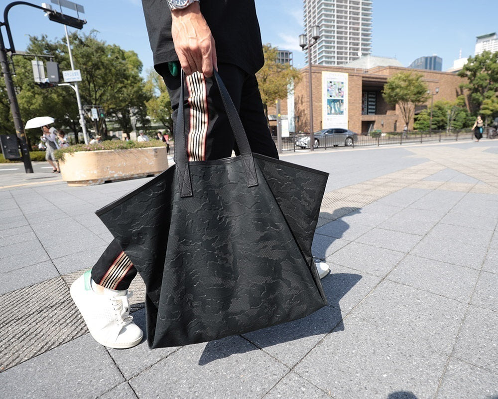 GENTIL BANDIT ジャンティバンティ LABEL NOIR トートバッグ キャンバス BLACK NO23-GM-BLK