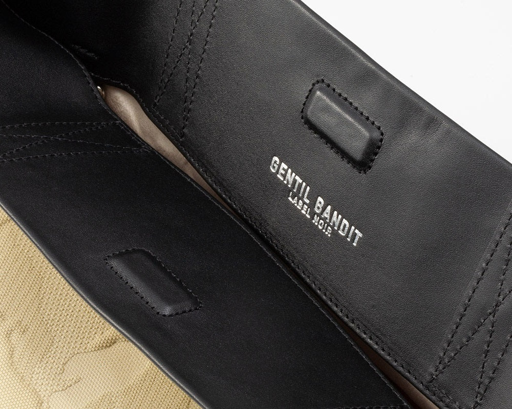 GENTIL BANDIT ジャンティバンティ LABEL NOIR キャンバストートバッグ MM BEIGE NO23-MM-BEG