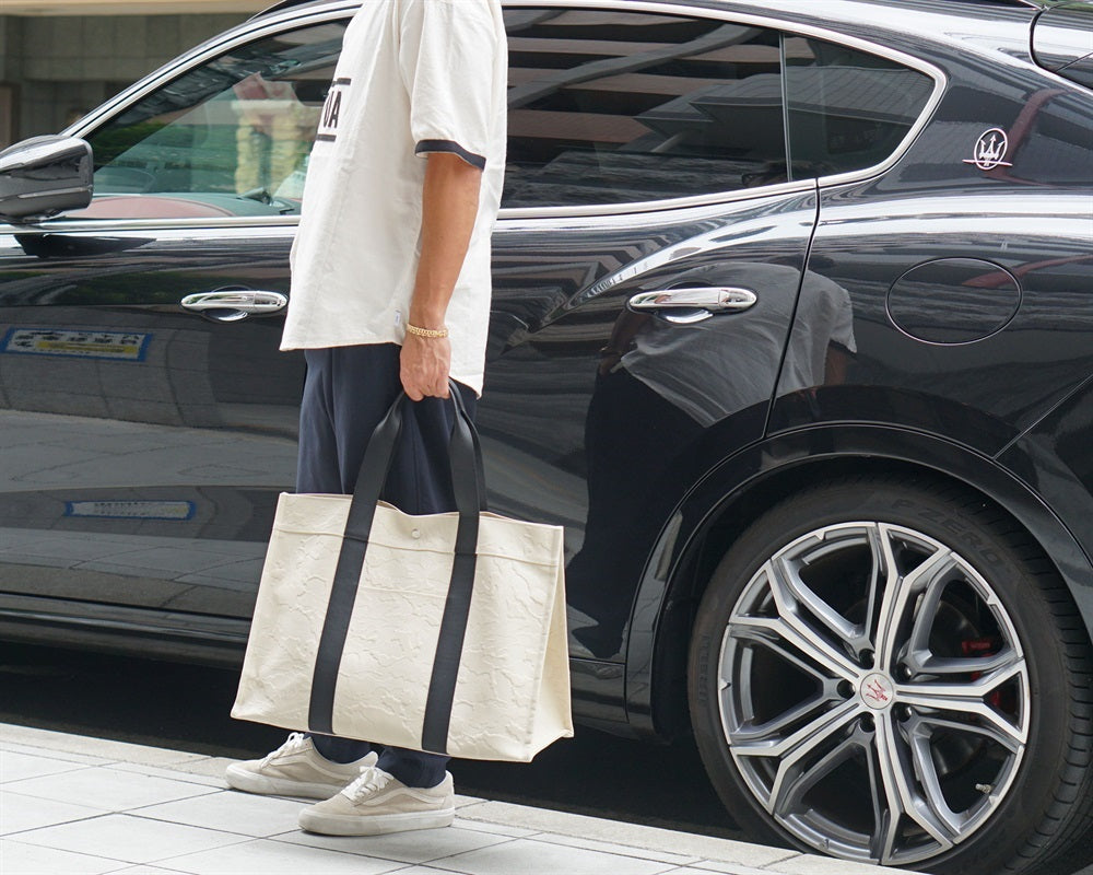 LABEL NOIR スクエアキャンバストートバッグ GM