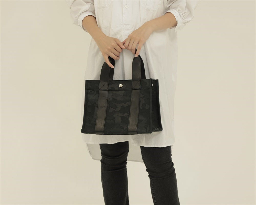 GENTIL BANDIT ジャンティバンティ LABEL NOIR トートバッグ スクエア キャンバス BLACK NO24-PM-BLK