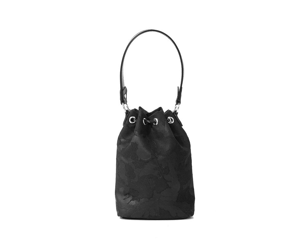 GENTIL BANDIT (LABEL NOIR) キャンバス巾着バッグ BLACK
