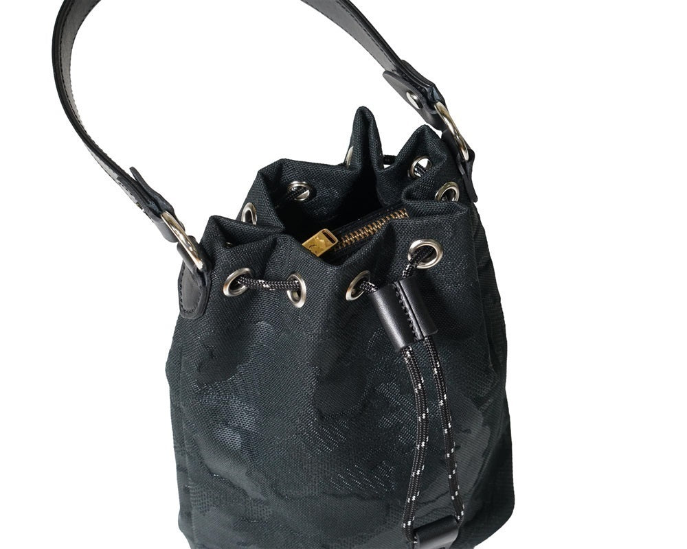 GENTIL BANDIT (LABEL NOIR) キャンバス巾着バッグ BLACK