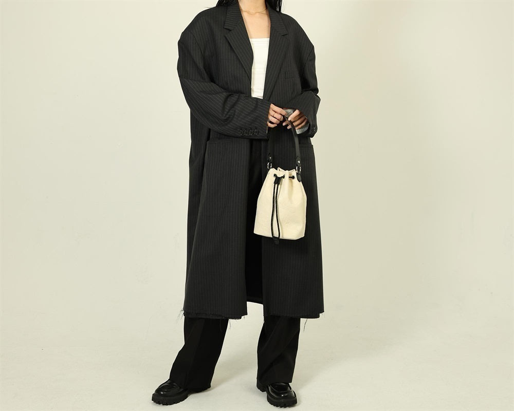 GENTIL BANDIT (LABEL NOIR) キャンバス巾着バッグ OFF WHITE