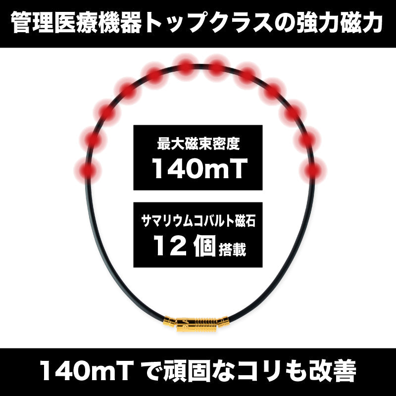 BANDEL バンデル NEUTRAL ニュートラル Grey×Gold 磁気ネックレス HLCNN Grey×Gold