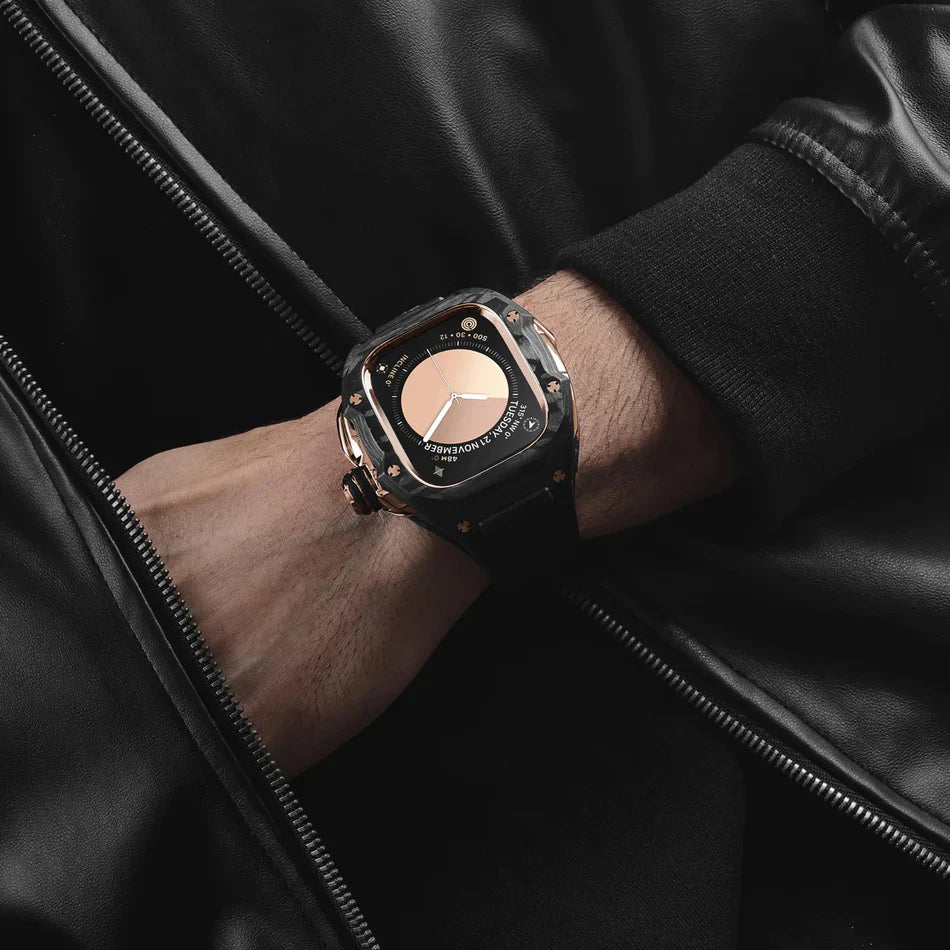 GOLDEN CONCEPT ゴールデンコンセプト Apple Watch Case / RSCIII49 - Rose Gold Carbon