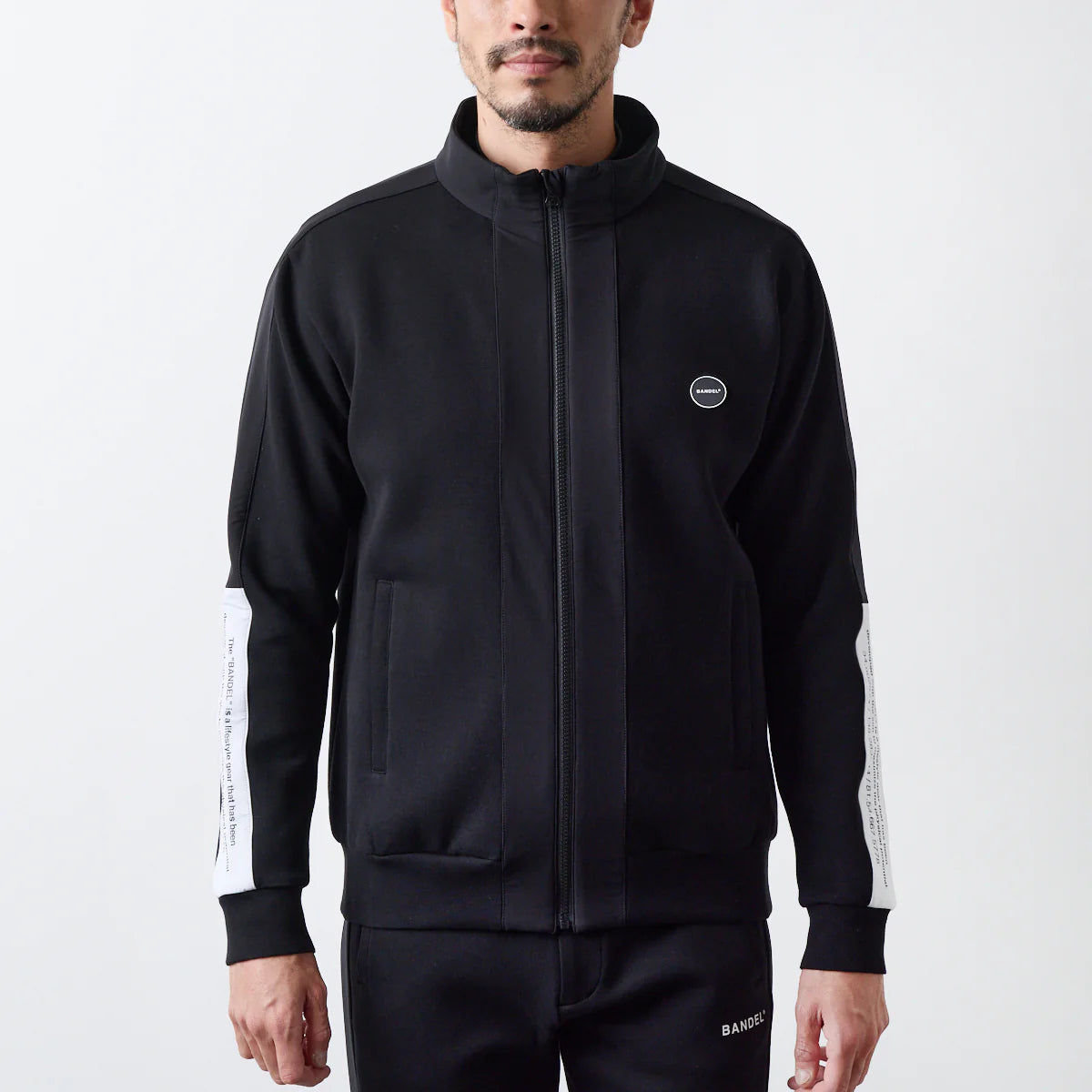 BANDEL GOLF スタンドカラー スウィッチ ジップブルゾン BLACK
