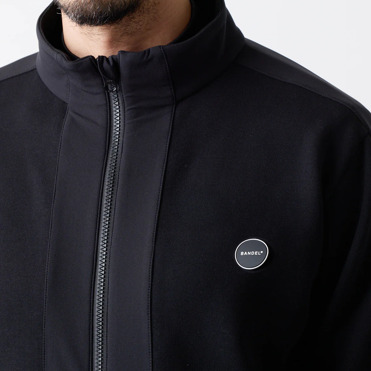 BANDEL GOLF スタンドカラー スウィッチ ジップブルゾン BLACK
