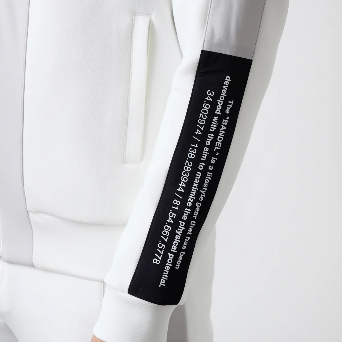 BANDEL GOLF スタンドカラー スウィッチ ジップブルゾン WHITE