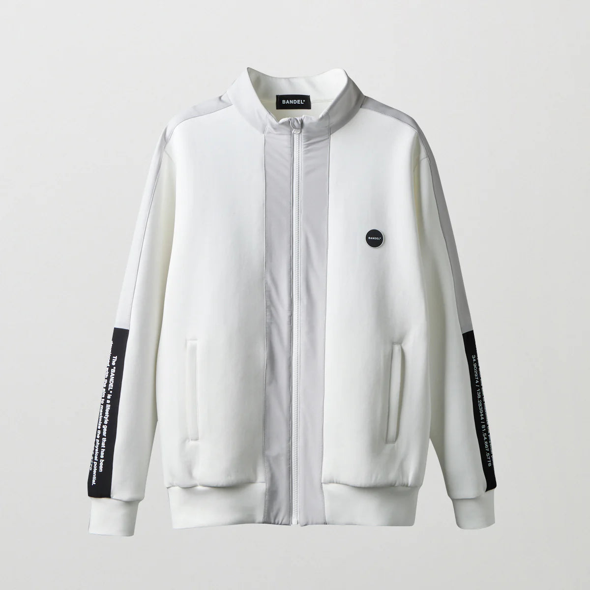 BANDEL GOLF スタンドカラー スウィッチ ジップブルゾン WHITE