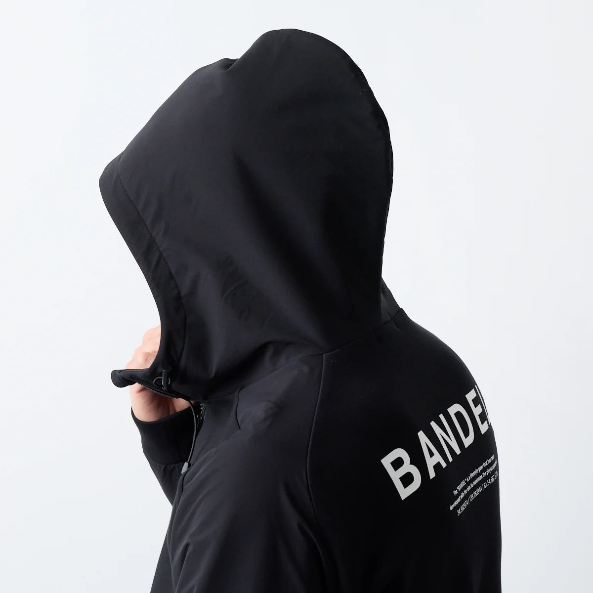 BANDEL GOLF スウィッチ ラグランスリーブ ジップフーディー BLACK