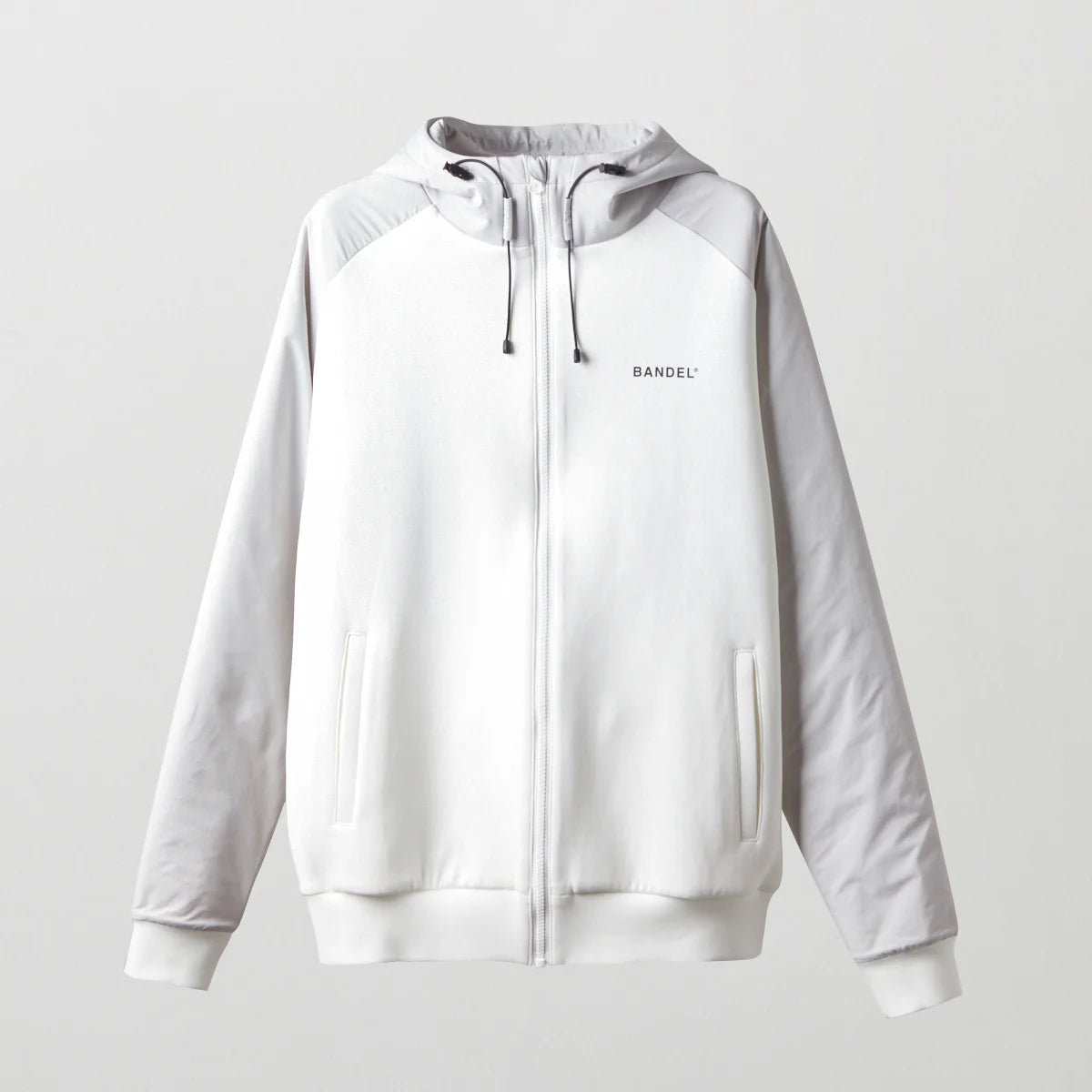 BANDEL GOLF スウィッチ ラグランスリーブ ジップフーディー WHITE