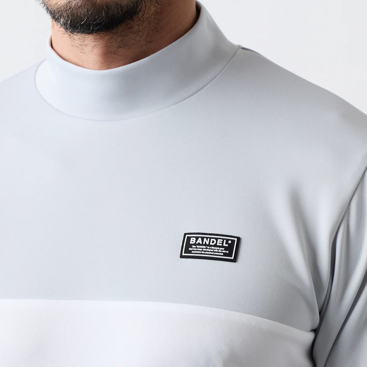 BANDEL GOLF バンデル ゴルフ チェストスウィッチ 長袖モックネック GREY