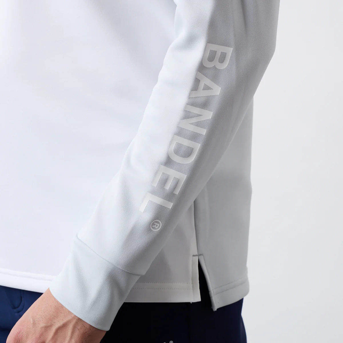 BANDEL GOLF バンデル ゴルフ チェストスウィッチ 長袖モックネック GREY