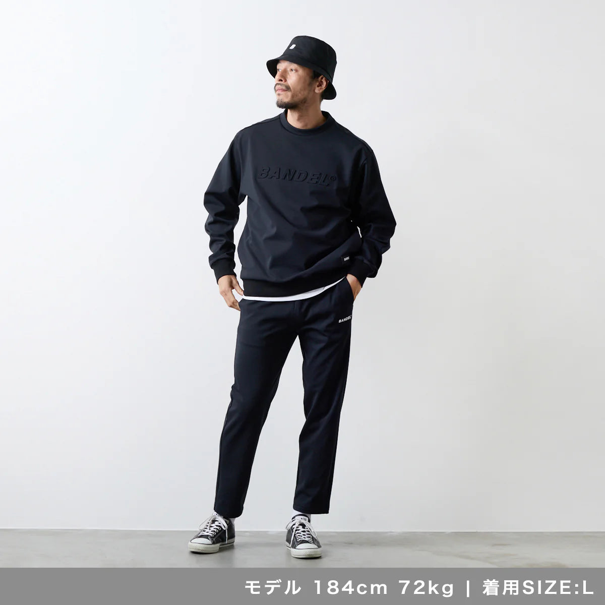BANDEL GOLF テーパード スウェットパンツ  BLACK