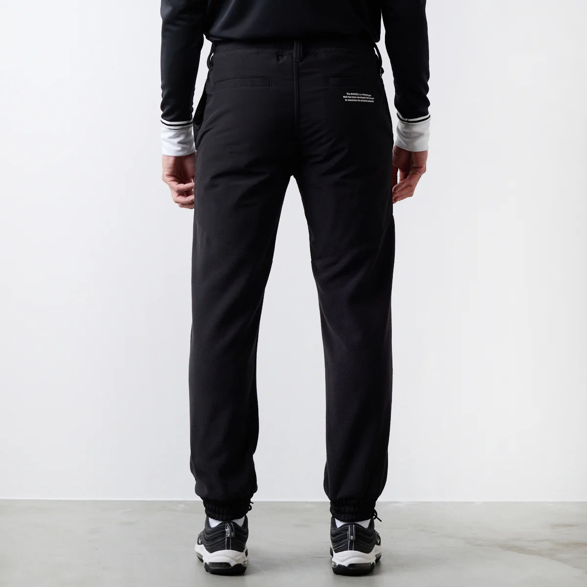 BANDEL GOLF フリースウォーム リブパンツ BLACK