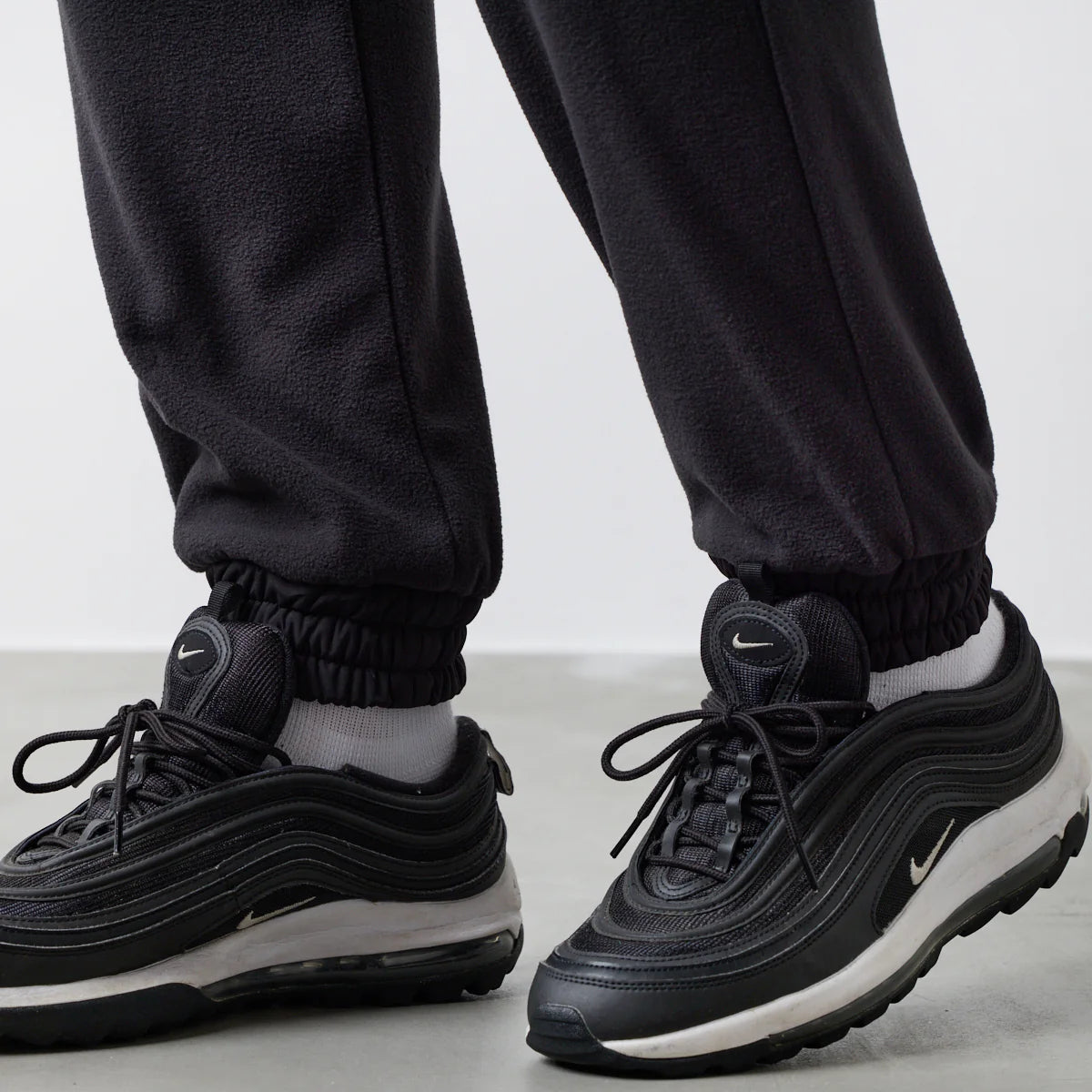 BANDEL GOLF フリースウォーム リブパンツ BLACK