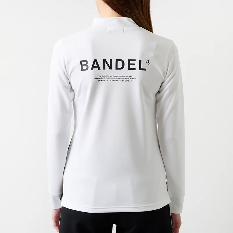 WOMENS チェストスウィッチ 長袖モックネック WHITE
