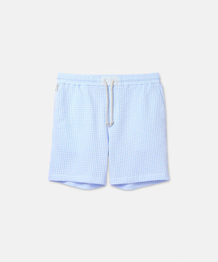 SEAGREEN BIG WAFFLE SHORTS