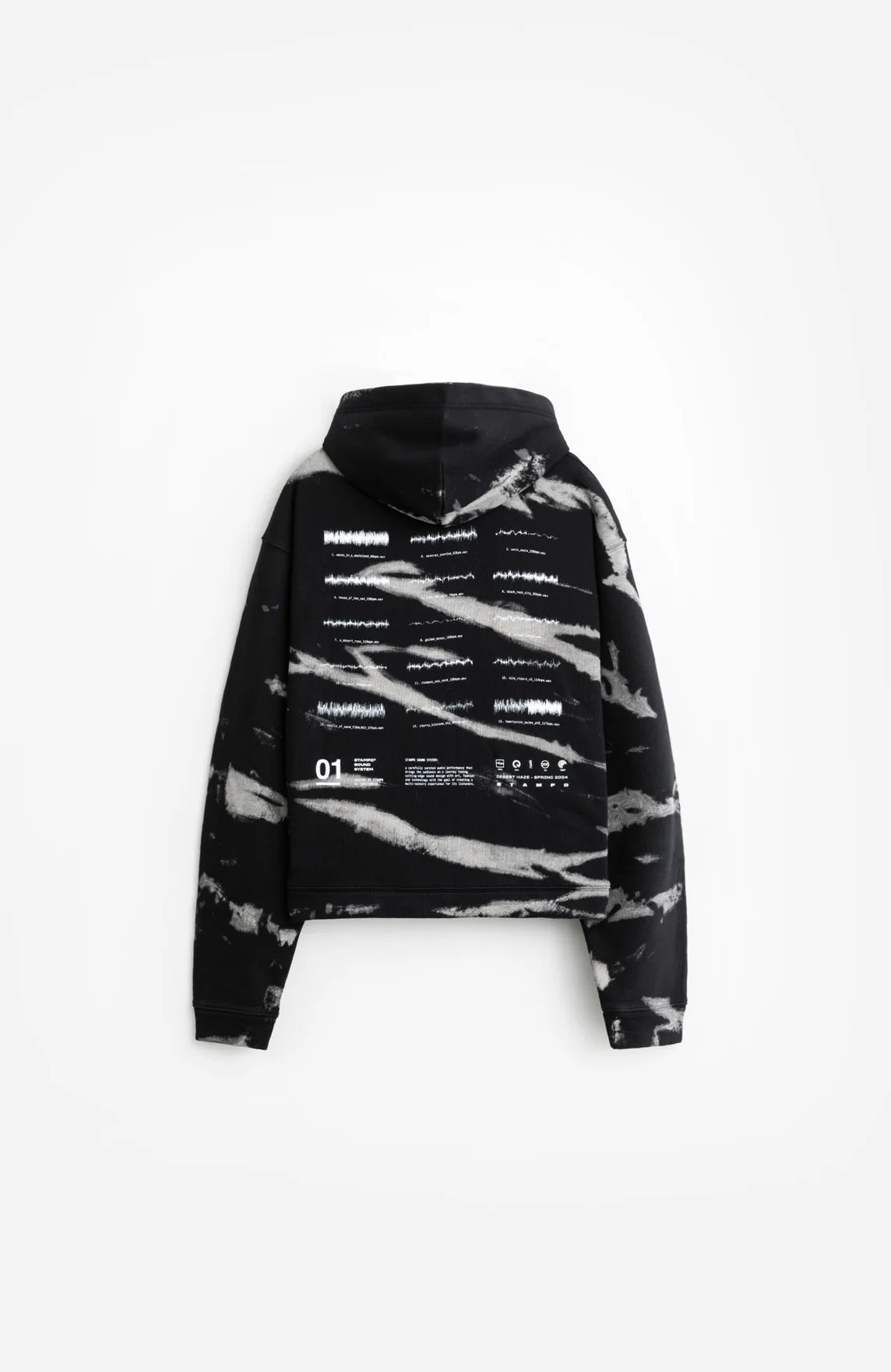 Stampd Sound System Tie Dye Cropped Hoodie SLA-M3378HD フーディー / Zebra Tie Dye