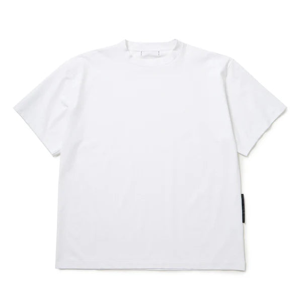 block mock neck t-shirt white SST_W