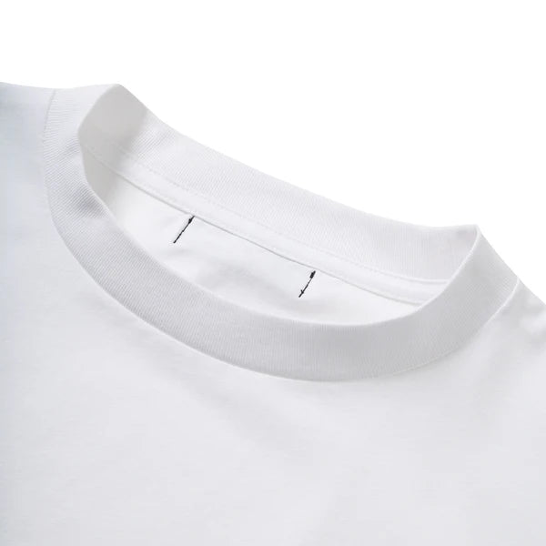 block mock neck t-shirt white SST_W