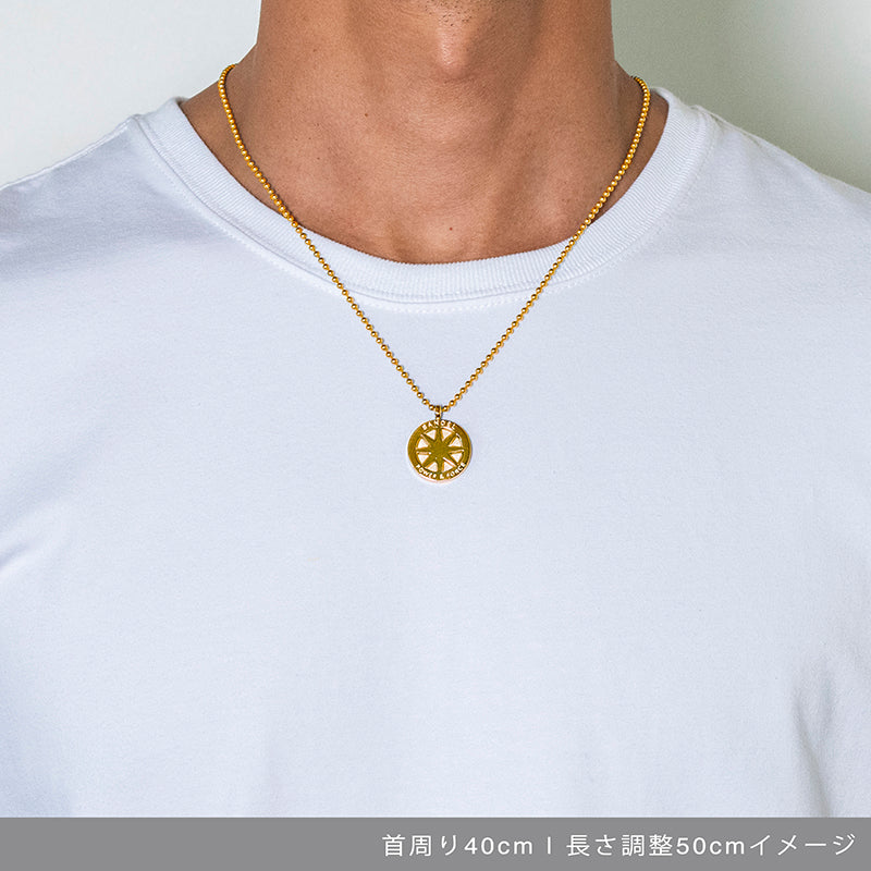 BANDEL バンデル TITANIUM チタン Necklace Gold Large size