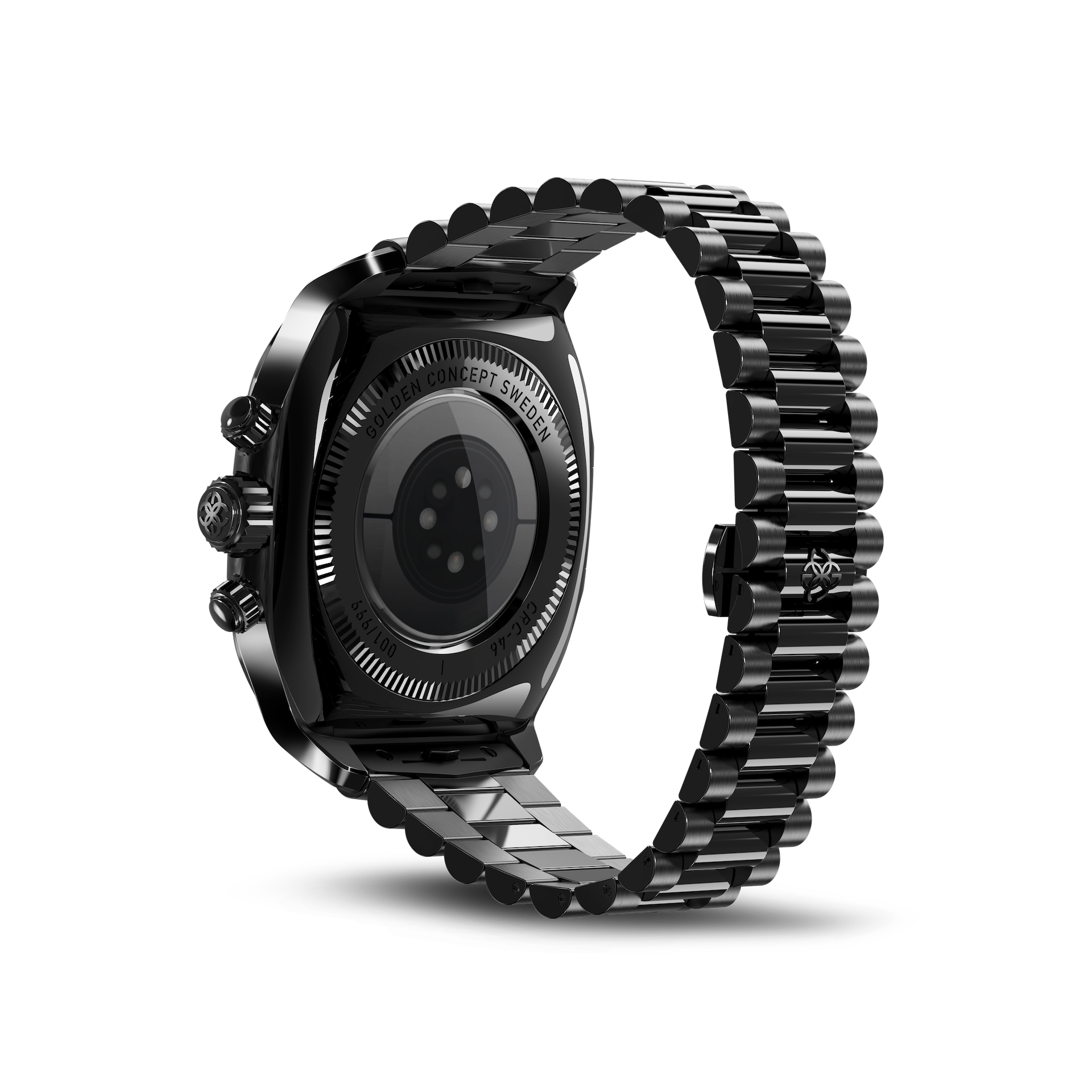 GOLDEN CONCEPT ゴールデンコンセプト Apple Watch Case - CRSC46 Black Carbon カーボン ブラック