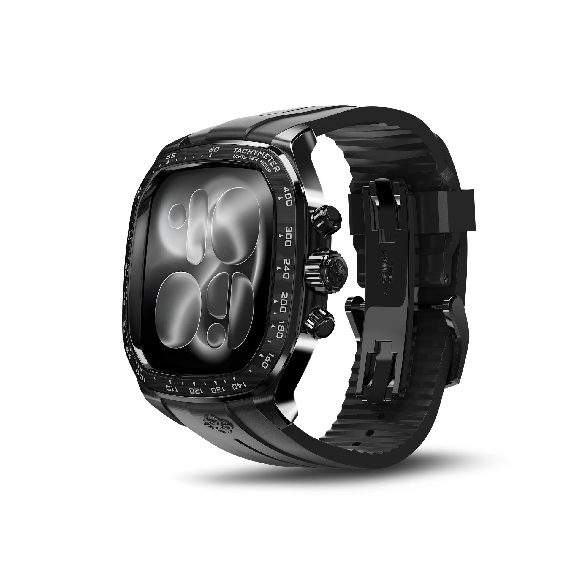GOLDEN CONCEPT ゴールデンコンセプト Apple Watch Case - CRSC46 Black Carbon カーボン ブラック