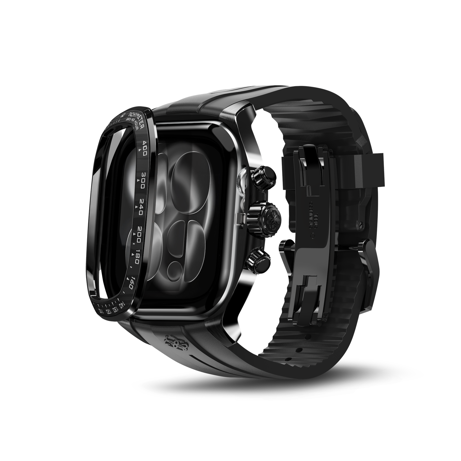 GOLDEN CONCEPT ゴールデンコンセプト Apple Watch Case - CRSC46 Black Carbon カーボン ブラック