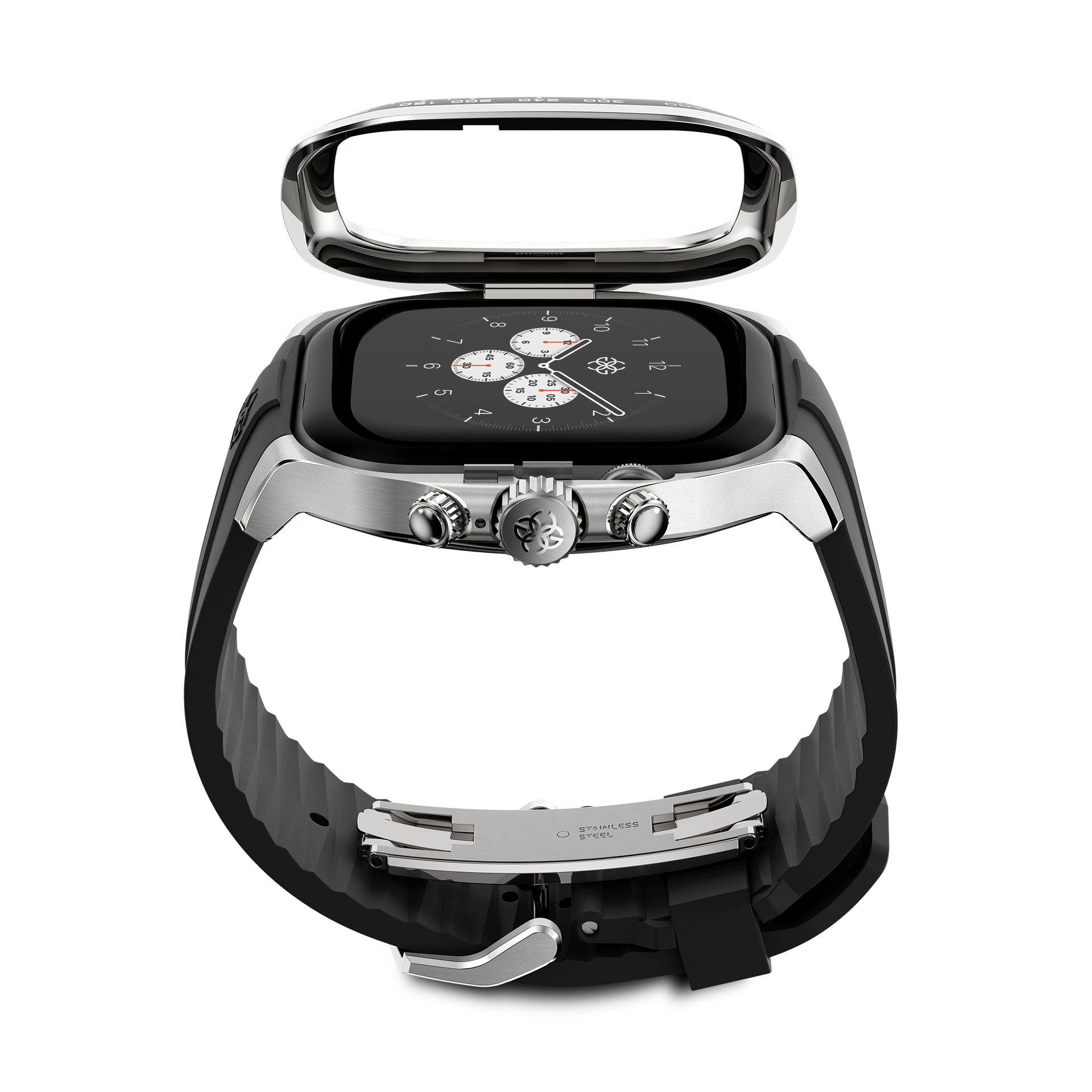 GOLDEN CONCEPT ゴールデンコンセプト Apple Watch Case - CRS46 Silver シルバー