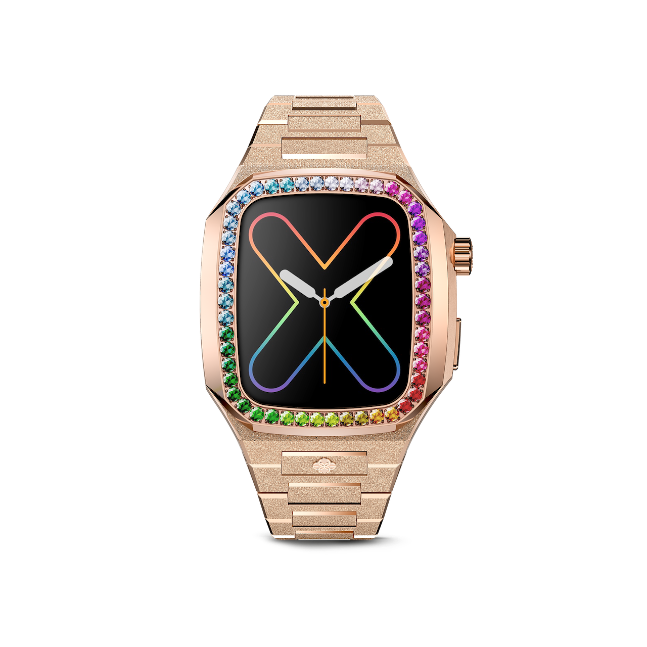 GOLDEN CONCEPT ゴールデンコンセプト Apple Watch Case - EVF41 - RAINBOW Rose Gold ローズゴールド レインボー