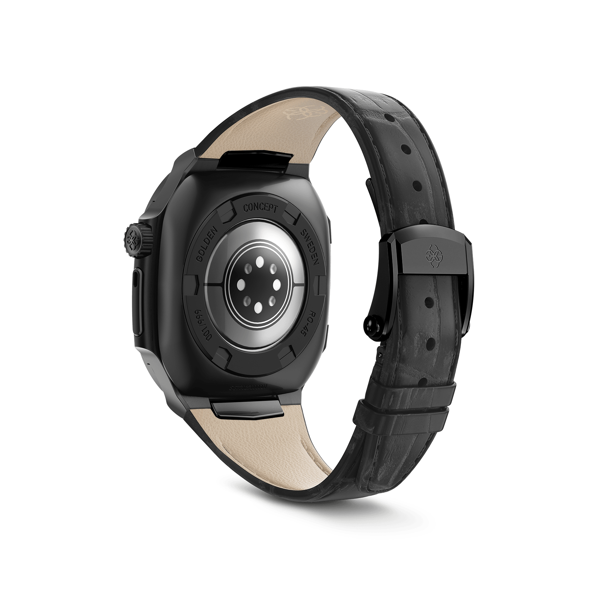 GOLDEN CONCEPT ゴールデンコンセプト Apple Watch Case - ROL45 - Black ブラック