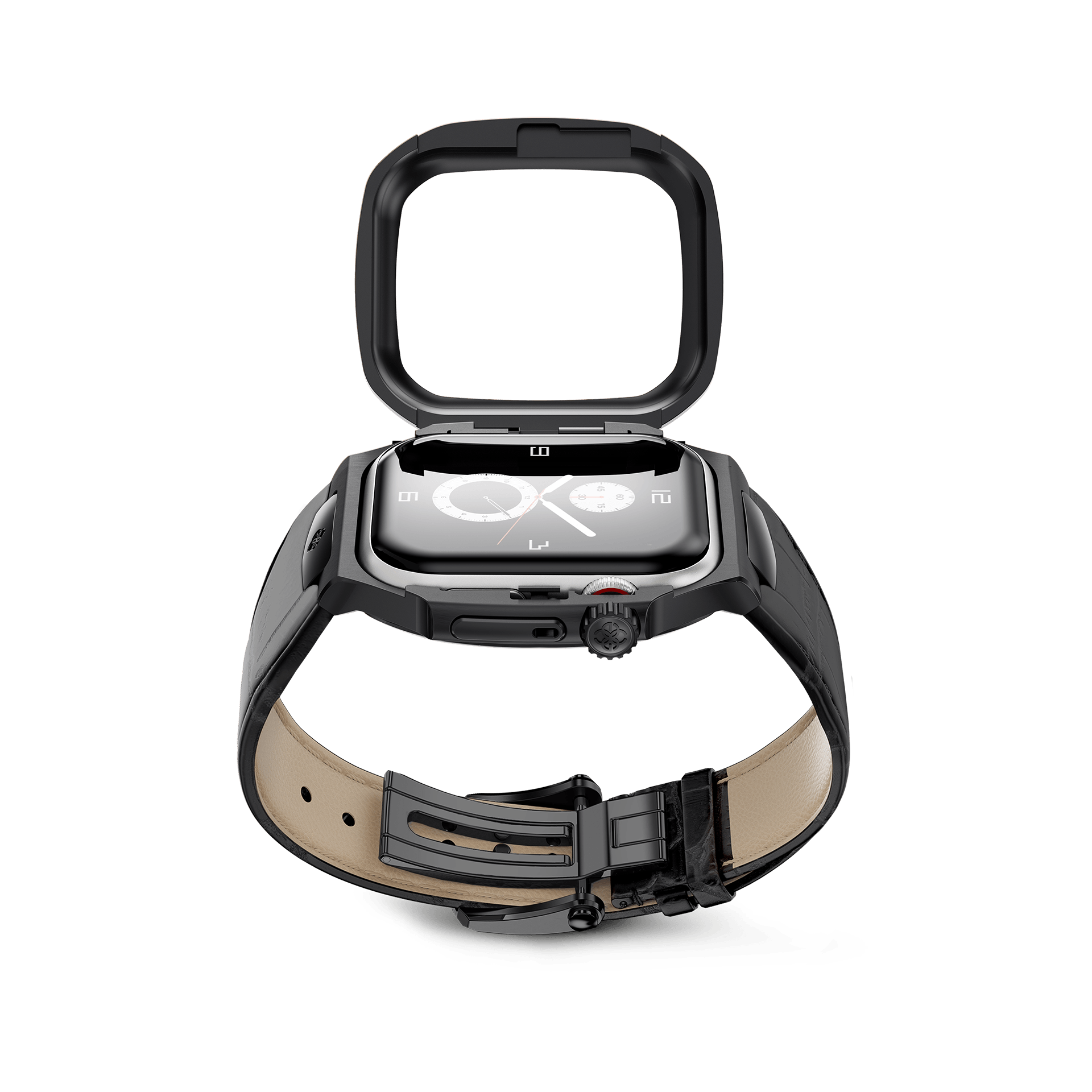 GOLDEN CONCEPT ゴールデンコンセプト Apple Watch Case - ROL45 - Black ブラック