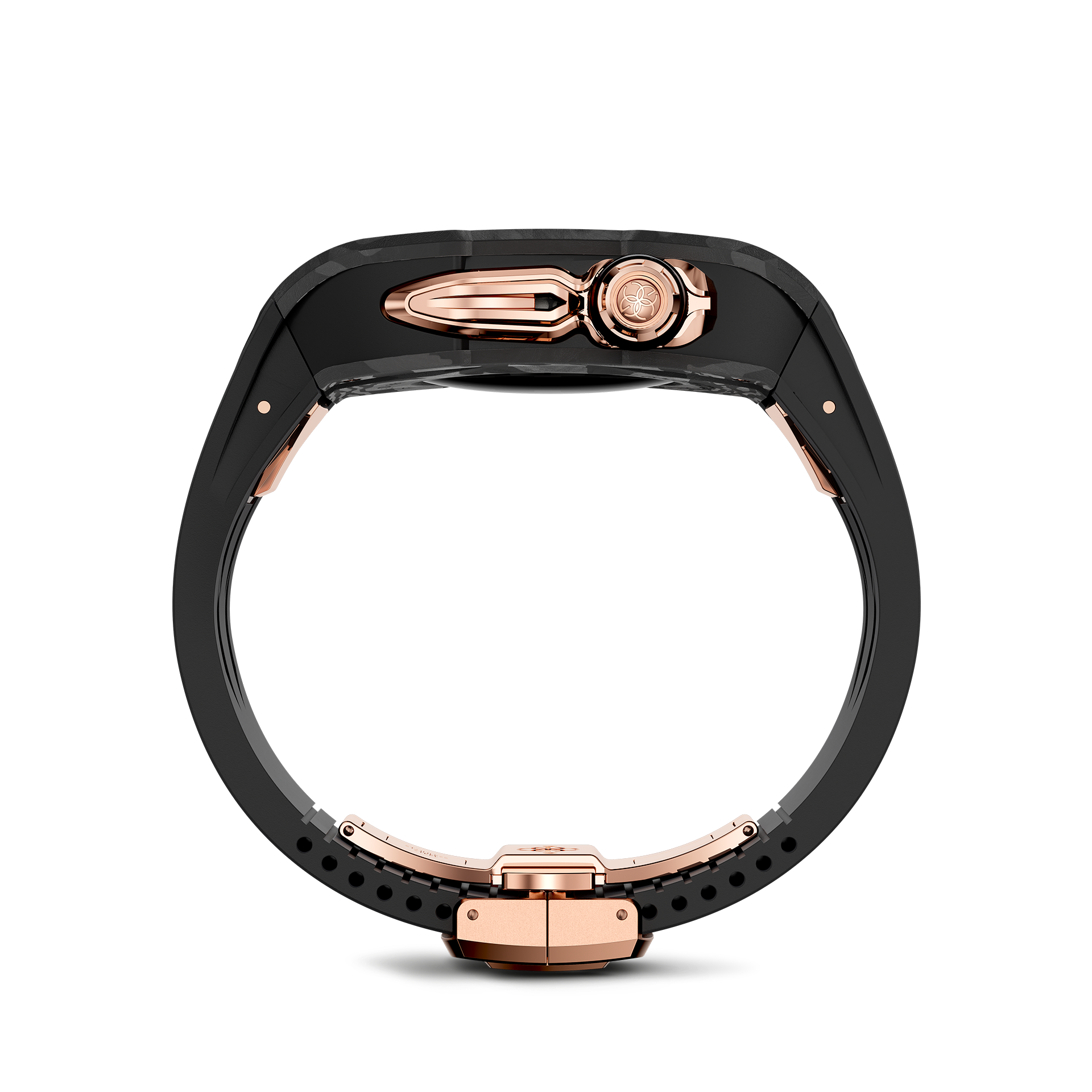 GOLDEN CONCEPT ゴールデンコンセプト Apple Watch Case / RSCIII46 - Rose Gold Carbon ローズゴールド カーボン