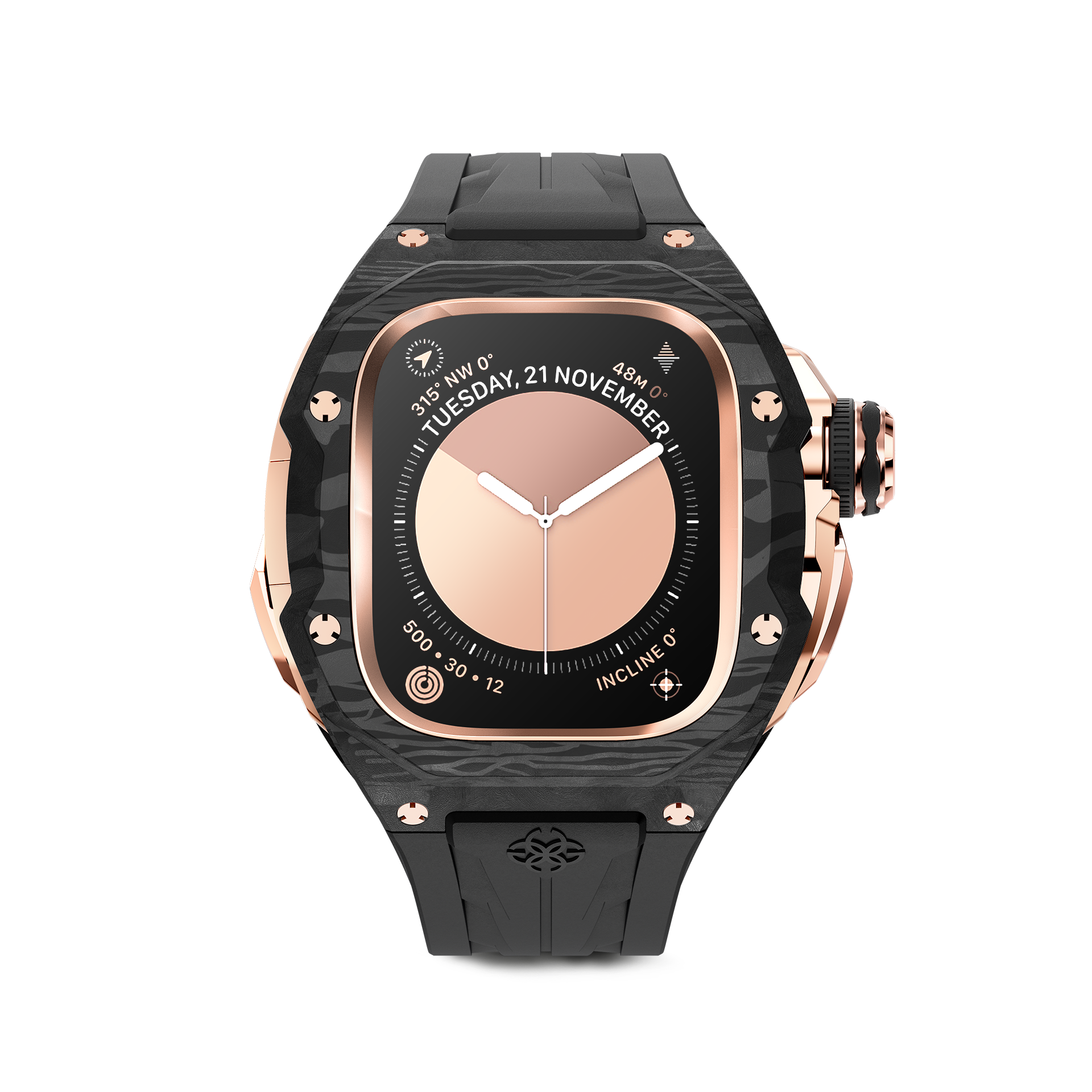 GOLDEN CONCEPT ゴールデンコンセプト Apple Watch Case / RSCIII49 - Rose Gold Carbon