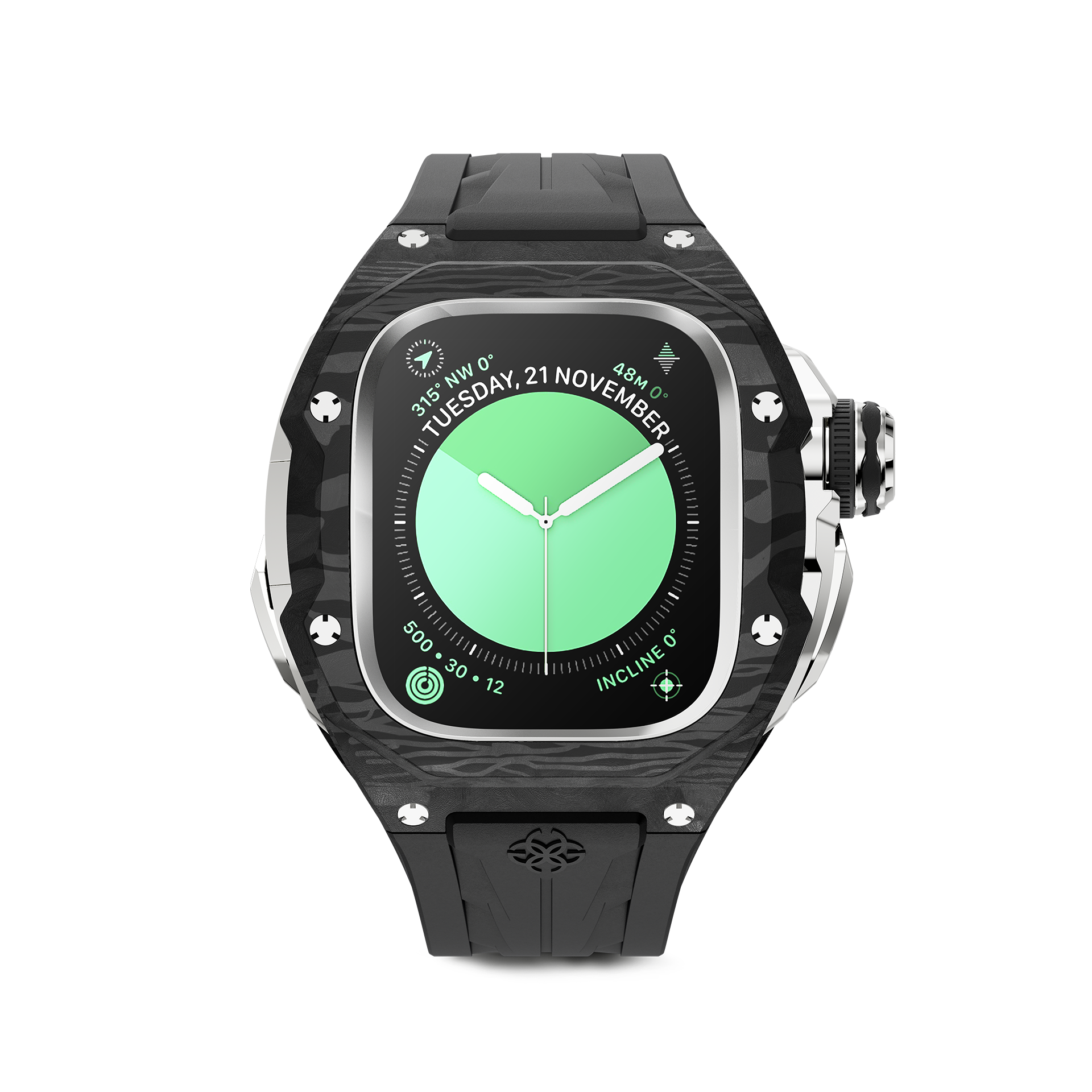 GOLDEN CONCEPT ゴールデンコンセプト Apple Watch Case / RSCIII49 - Silver Carbon