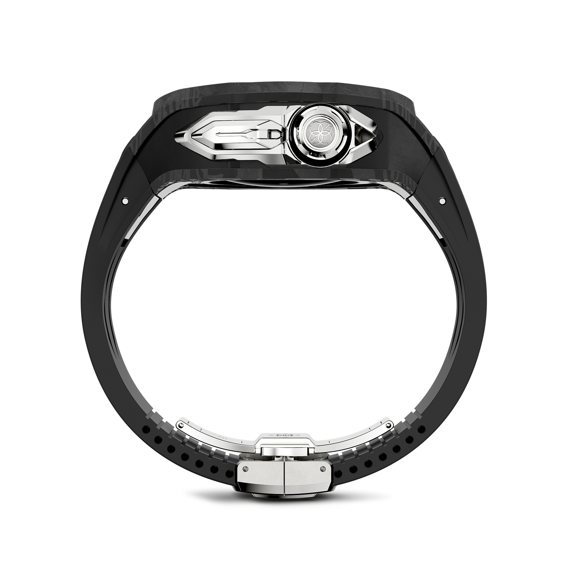 GOLDEN CONCEPT ゴールデンコンセプト Apple Watch Case / RSCIII49 - Silver Carbon