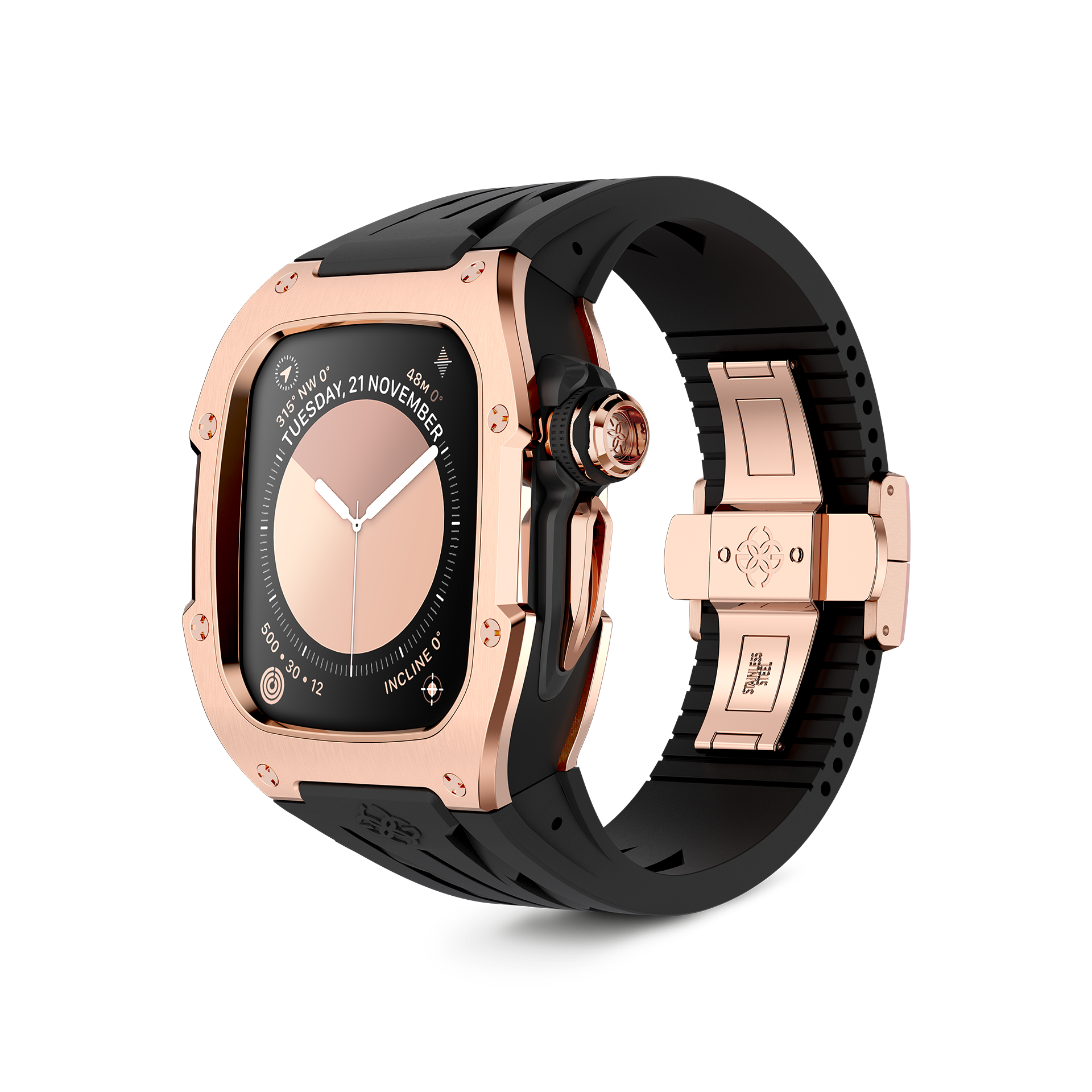 GOLDEN CONCEPT ゴールデンコンセプト Apple Watch Case / RSTIII46 - Crepe Steel スチール クレープ