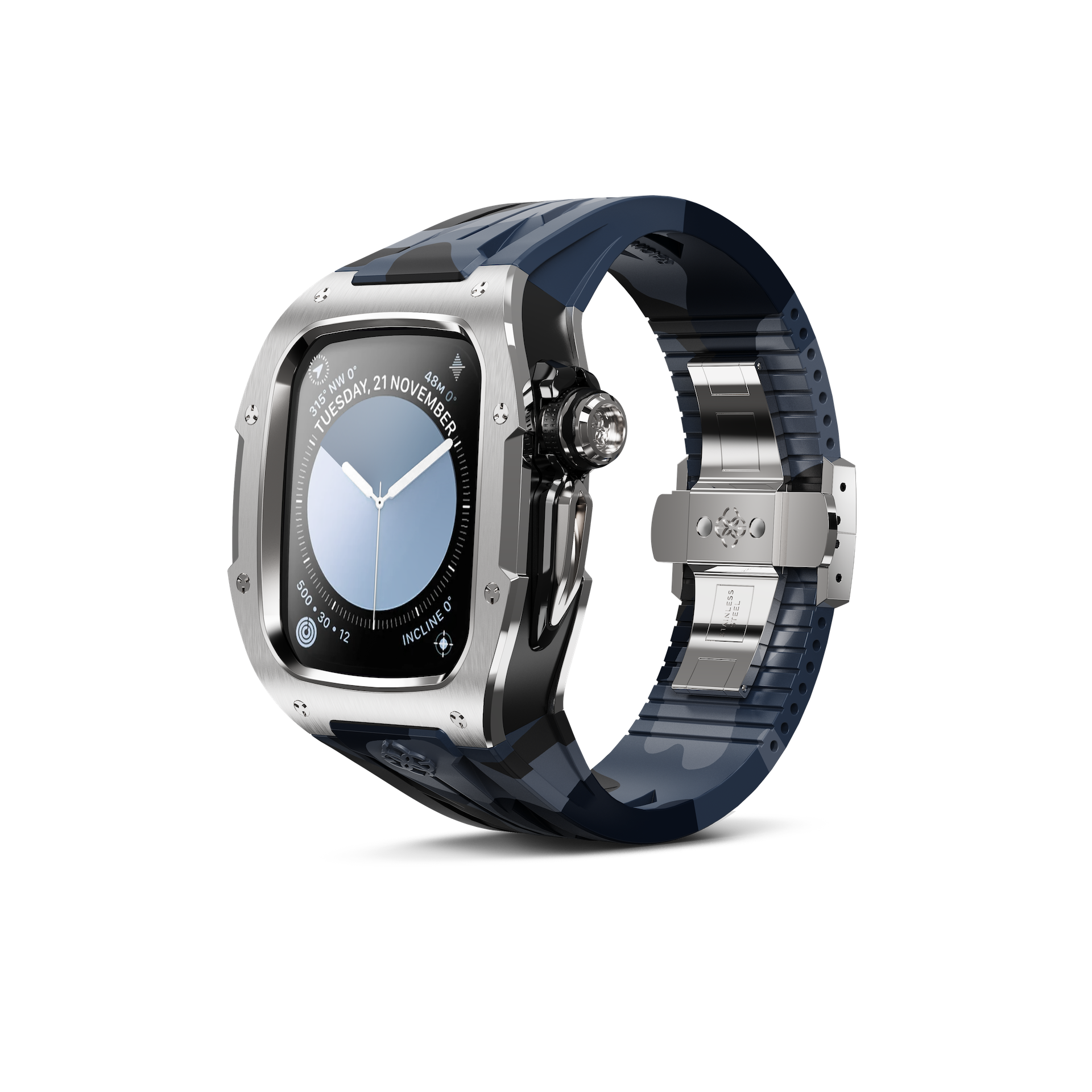 GOLDEN CONCEPT ゴールデンコンセプト Apple Watch Case / RSTIII46 - Midnight Steel スチール