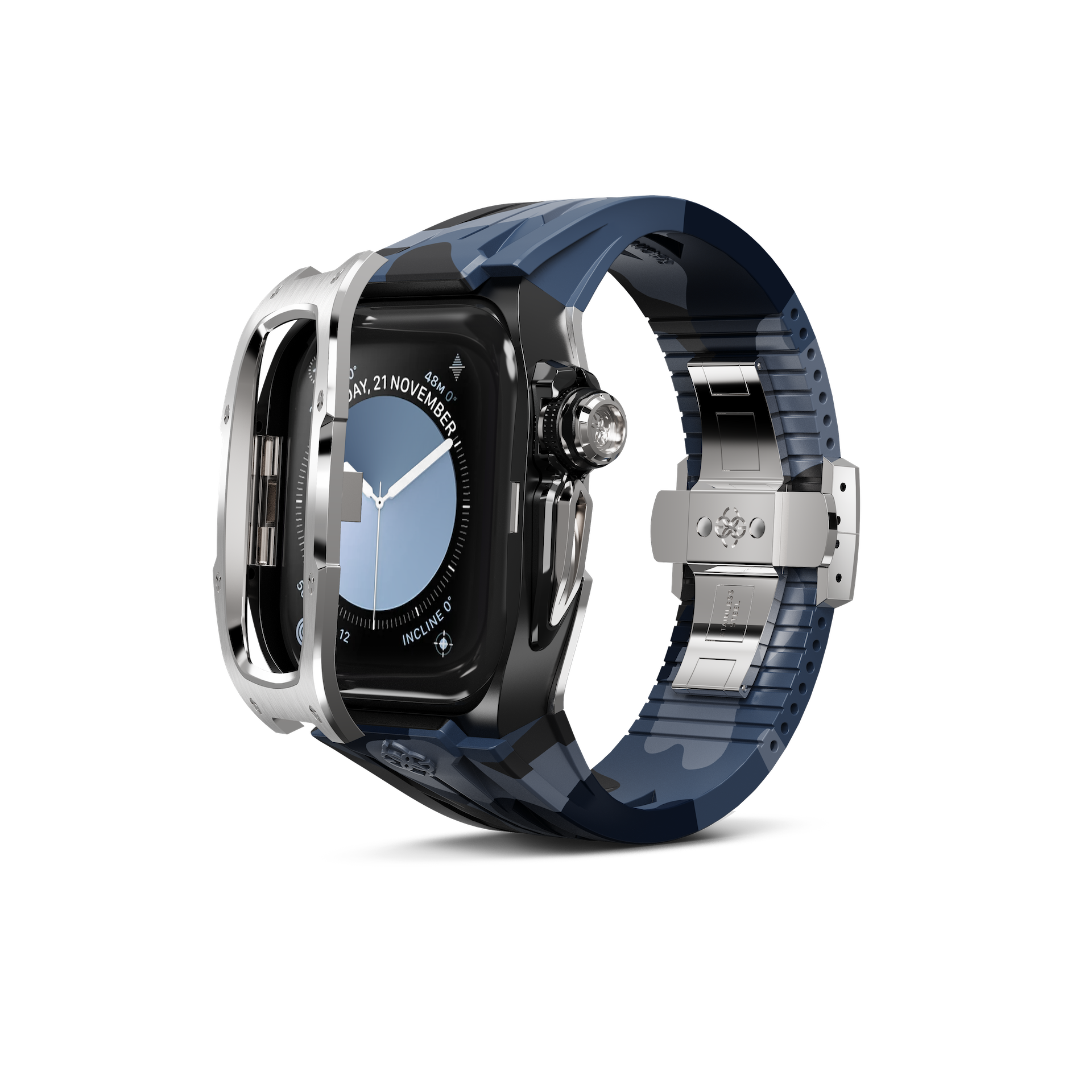GOLDEN CONCEPT ゴールデンコンセプト Apple Watch Case / RSTIII46 - Midnight Steel スチール
