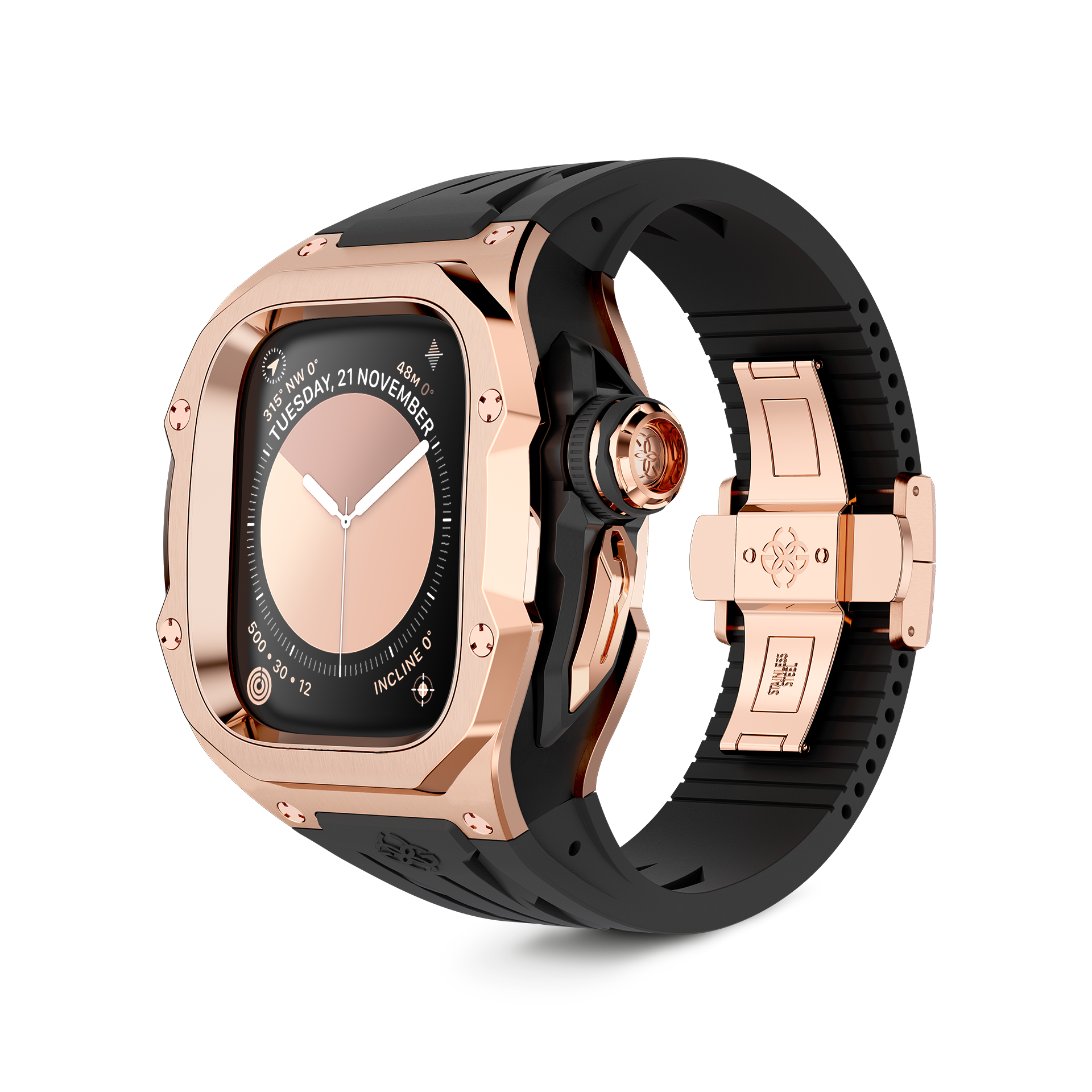 GOLDEN CONCEPT ゴールデンコンセプト Apple Watch Case / RSTIII49 - Crepe Steel スチール クレープ