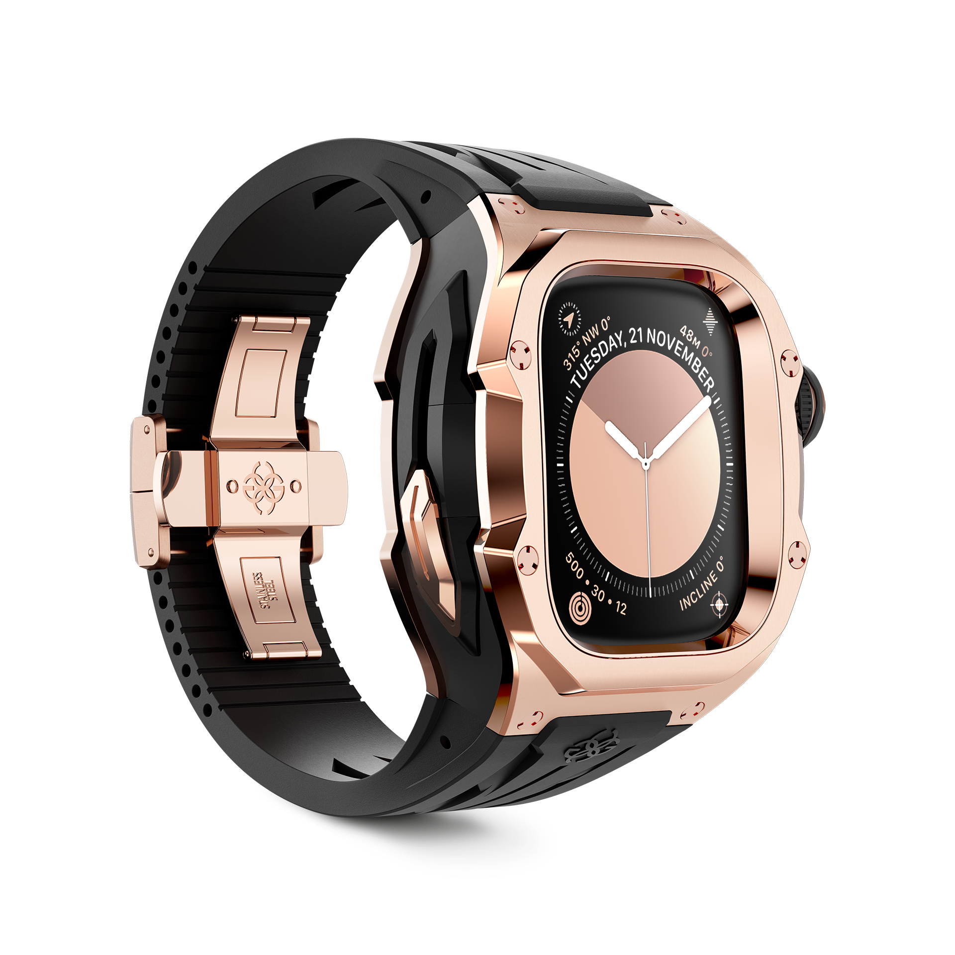 GOLDEN CONCEPT ゴールデンコンセプト Apple Watch Case / RSTIII49 - Crepe Steel スチール クレープ