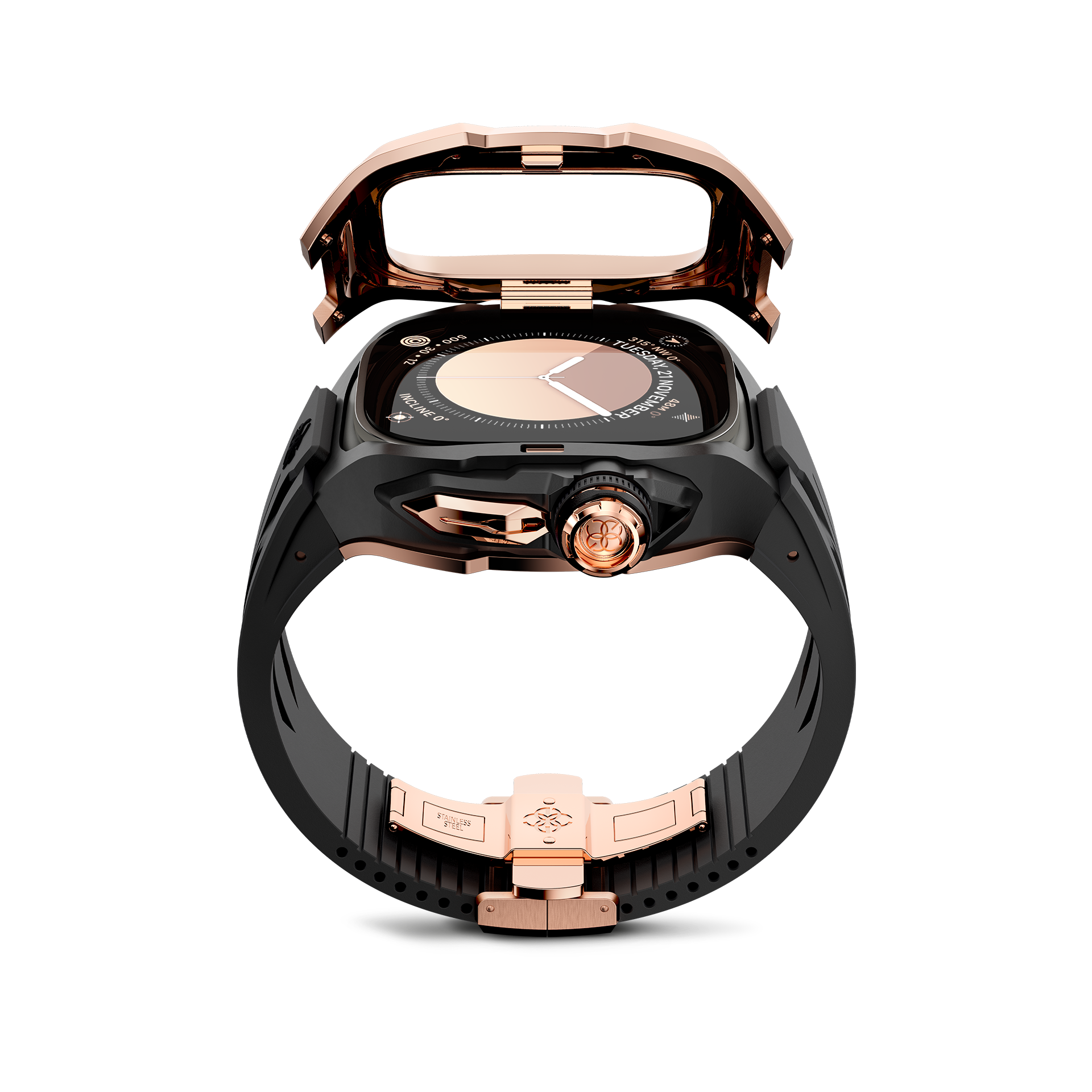 GOLDEN CONCEPT ゴールデンコンセプト Apple Watch Case / RSTIII49 - Crepe Steel スチール クレープ