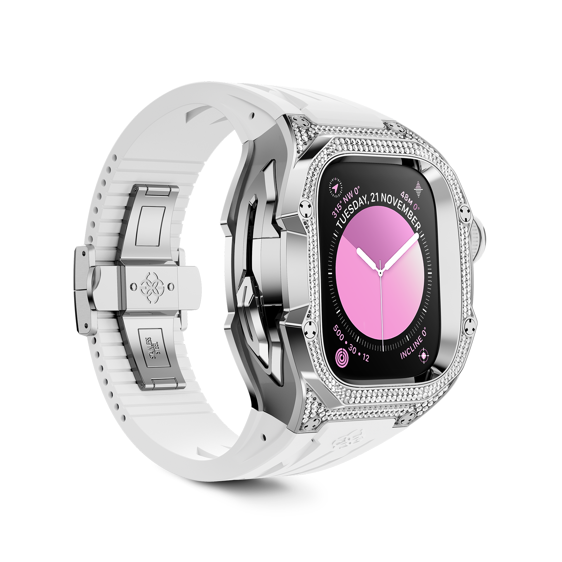 GOLDEN CONCEPT ゴールデンコンセプト Apple Watch Case / RSTIII49 - Snowflake スノーフレーク