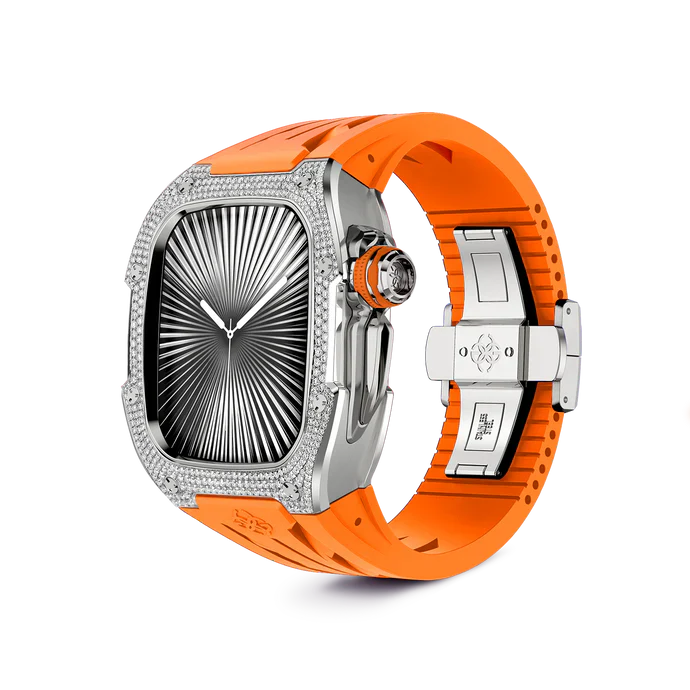 GOLDEN CONCEPT ゴールデンコンセプト Apple Watch Case / RSTIII46 - Sunset Orange Moissanite