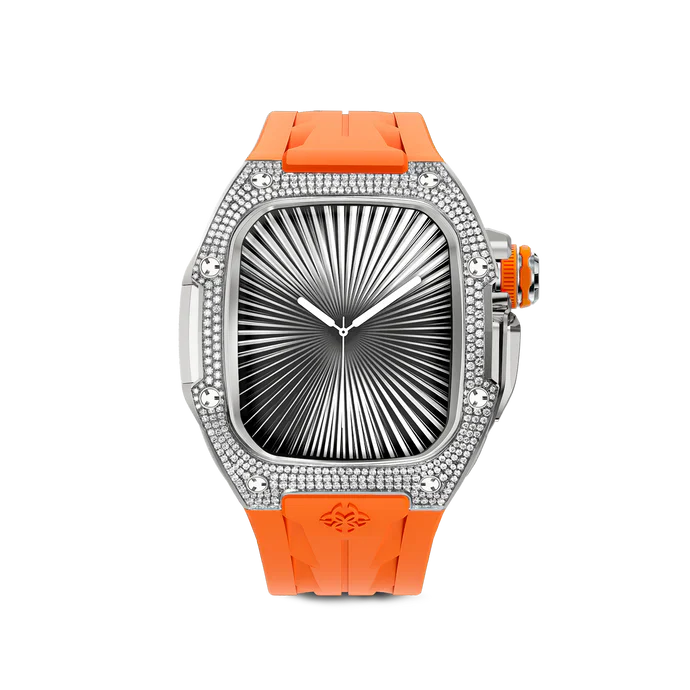 GOLDEN CONCEPT ゴールデンコンセプト Apple Watch Case / RSTIII46 - Sunset Orange Moissanite
