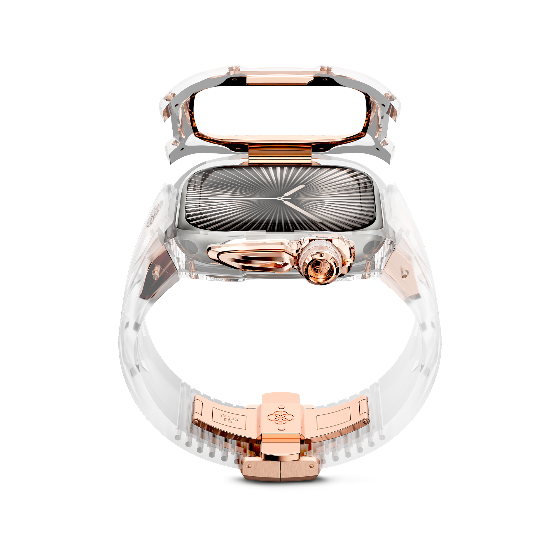 GOLDEN CONCEPT ゴールデンコンセプト Apple Watch Case / RSTRIII46 - CRYSTAL ROSE クリスタル ローズ
