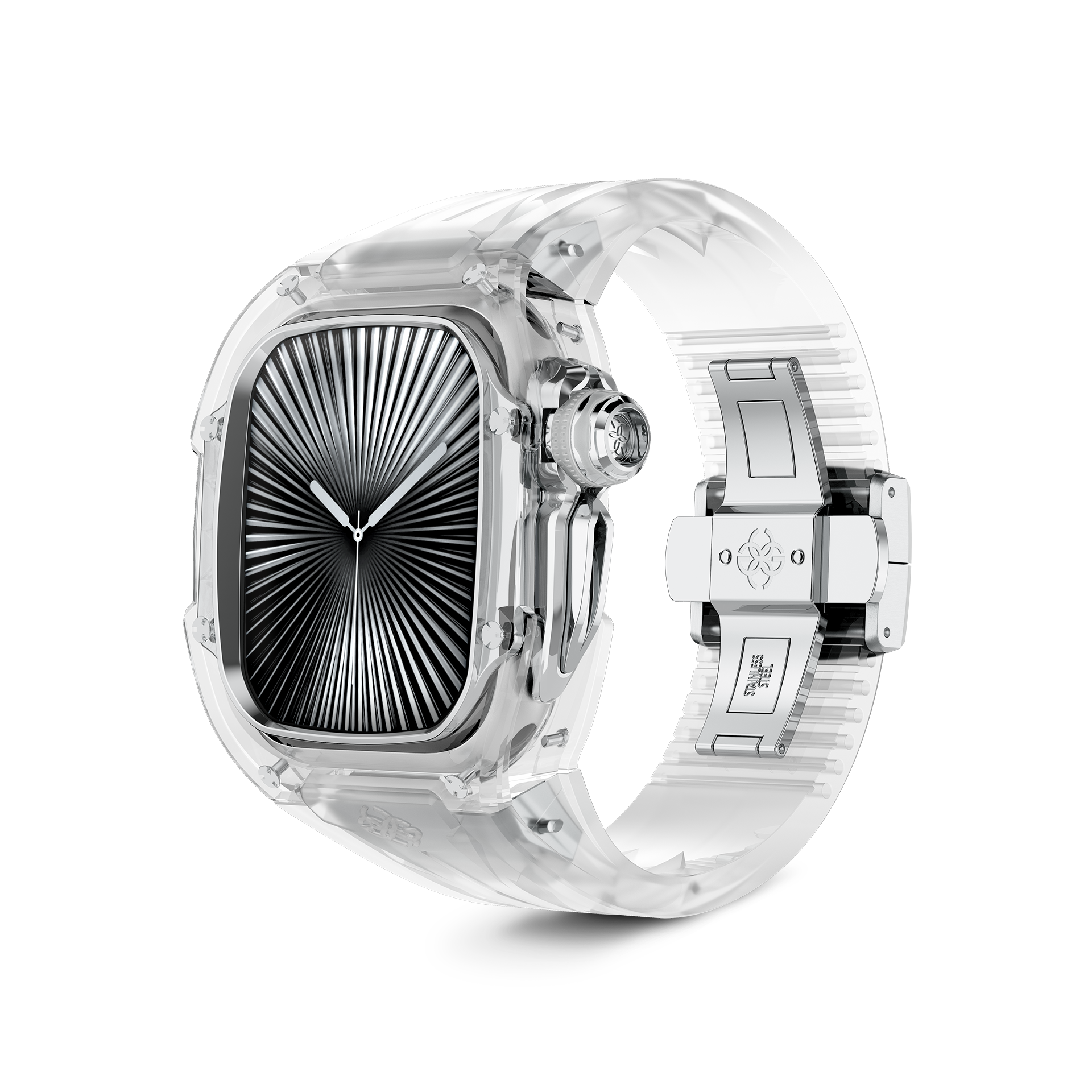 GOLDEN CONCEPT ゴールデンコンセプト Apple Watch Case / RSTRIII46 - CRYSTAL STEEL クリスタル スチール