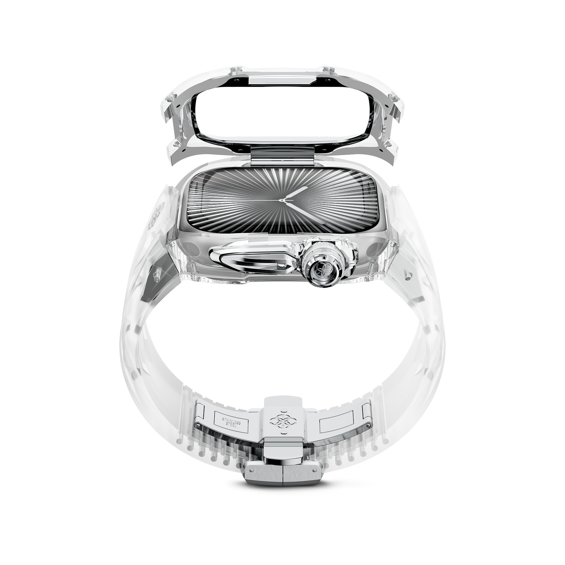 GOLDEN CONCEPT ゴールデンコンセプト Apple Watch Case / RSTRIII46 - CRYSTAL STEEL クリスタル スチール