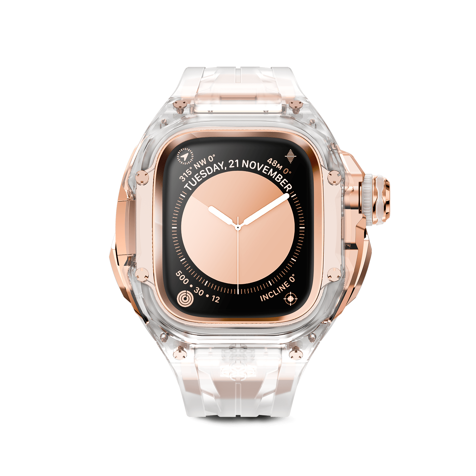 GOLDEN CONCEPT ゴールデンコンセプト Apple Watch Case / RSTRIII49 - CRYSTAL ROSE クリスタル ローズ